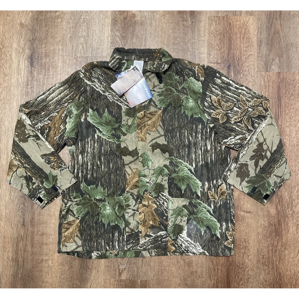 Realtree Liberty Camo Hunter Medium Jacket Zip Lightweight Mesh NWT USA Men's